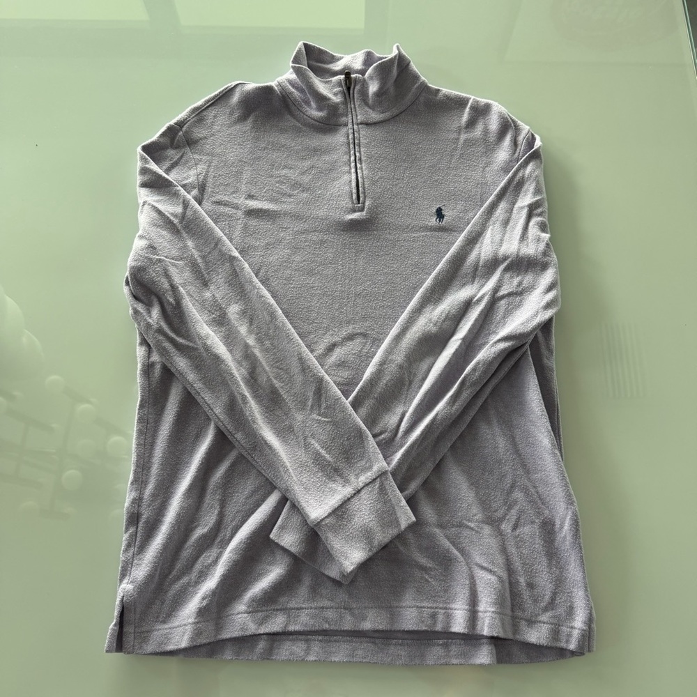 Polo by Ralph Lauren Purple Zip-Up Sweater